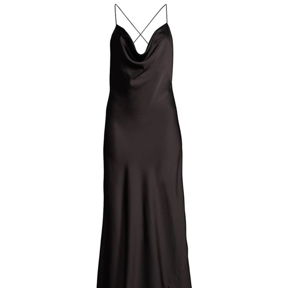 Jay Godfrey Draped Satin Slip maxi dress - Picture 2 of 9